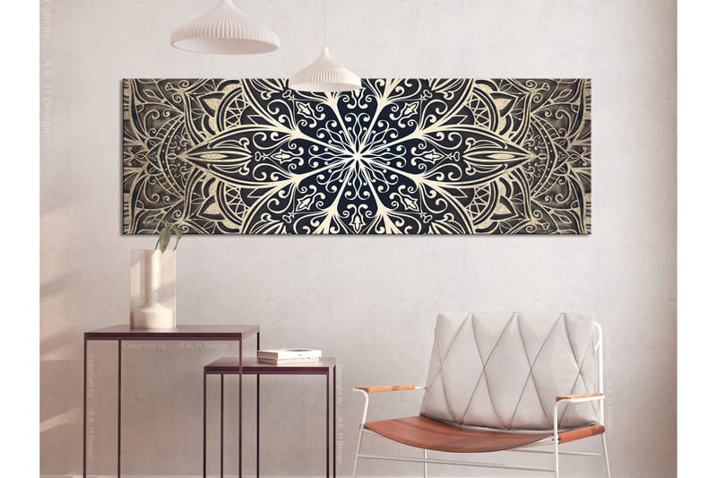 Tavla Feathers (1 Part) Brown Narrow 135x45, Artgeist sp. z o. o.