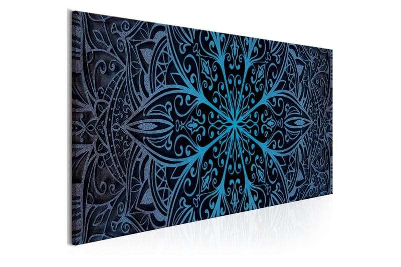 Tavla Feathers (1 Part) Blue Narrow 135x45 - Inredning - Tavlor & konst - Canvastavlor