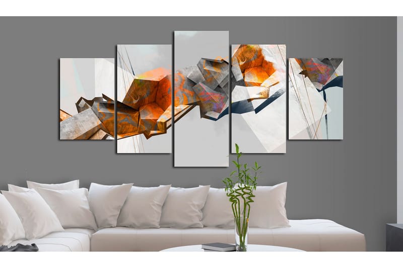 Tavla Fiery Blocks 100x50 - Artgeist sp. z o. o. - Inredning - Tavlor & konst - Canvastavlor