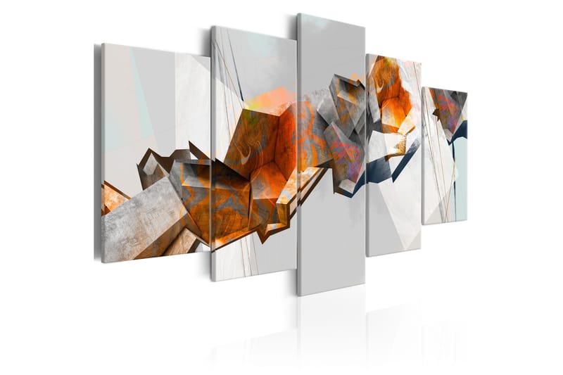 Tavla Fiery Blocks 100x50, Artgeist sp. z o. o.