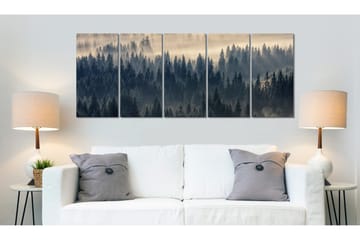 Tavla Fir In The Fog 200x80 - Artgeist sp. z o. o. - Inredning - Tavlor & konst - Canvastavlor