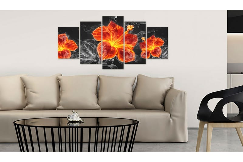 Tavla Fire Lily 200x100 - Artgeist sp. z o. o. - Inredning - Tavlor & konst - Canvastavlor
