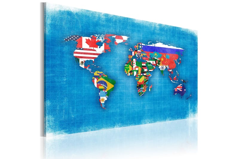 Tavla Flags of the World 120x80, Artgeist sp. z o. o.