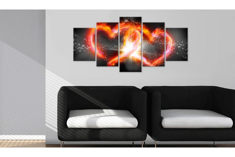 Tavla Flame Of Love 200x100 - Artgeist sp. z o. o. - Inredning - Tavlor & konst - Canvastavlor