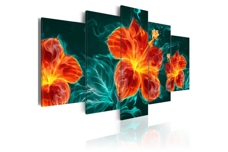 Tavla Flaming Lily 100x50, Artgeist sp. z o. o.