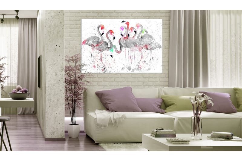 Tavla Flamingoes Dance 120x80, Artgeist sp. z o. o.