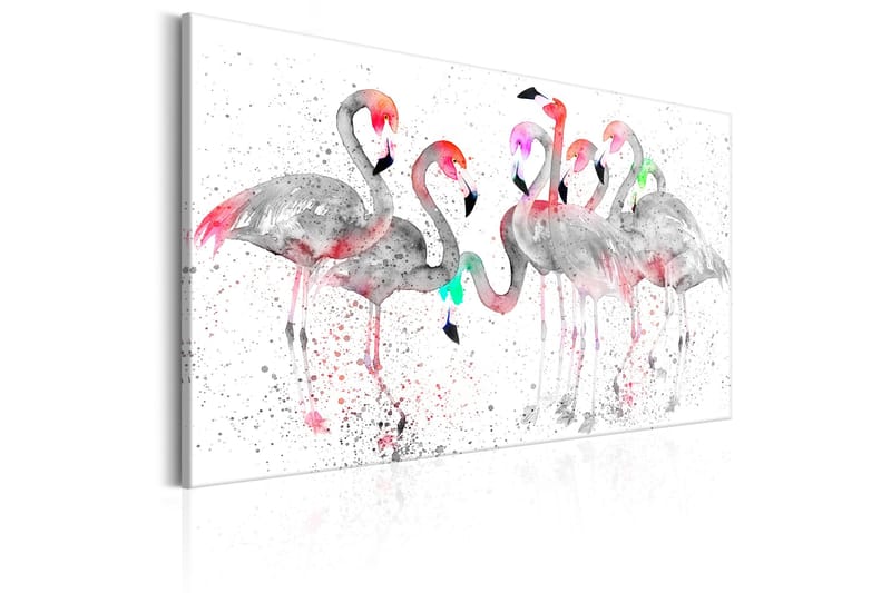 Tavla Flamingoes Dance 90x60 - Artgeist sp. z o. o. - Inredning - Tavlor & konst - Canvastavlor