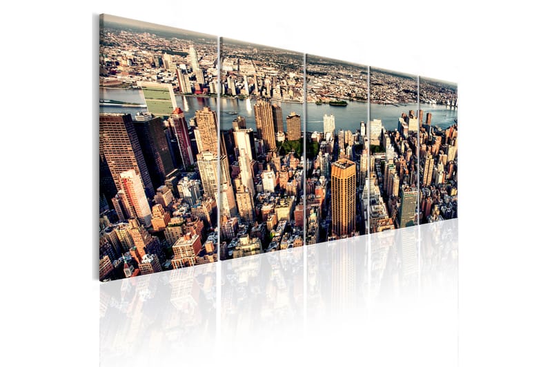 Tavla Flight Over New York 200x80 - Artgeist sp. z o. o. - Inredning - Tavlor & konst - Canvastavlor