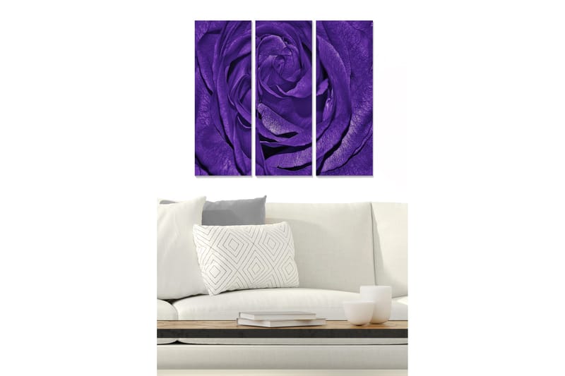 Tavla Floral 3-pack Flerfärgad, 20x50 cm