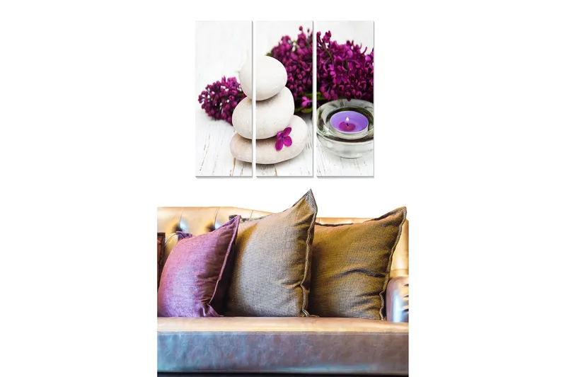 Tavla Floral 3-pack Flerfärgad, 20x50 cm