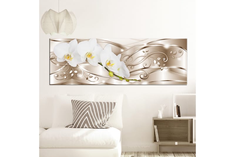 Tavla Flowering 1 Part Narrow Beige 150x50 - Artgeist sp. z o. o. - Inredning - Tavlor & konst - Canvastavlor