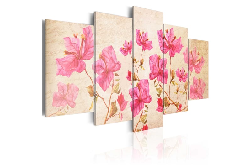 Tavla Flowers In Pink 200x100, Artgeist sp. z o. o.