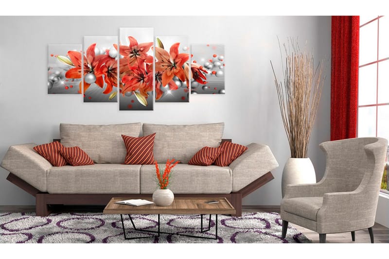 Tavla Flowery Battle 100x50 - Artgeist sp. z o. o. - Inredning - Tavlor & konst - Canvastavlor