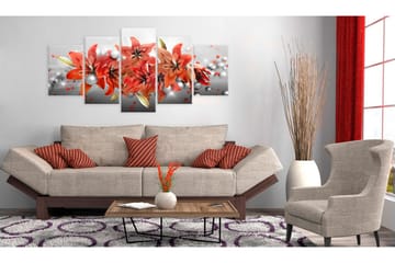 Tavla Flowery Battle 200x100 - Artgeist sp. z o. o. - Inredning - Tavlor & konst - Canvastavlor
