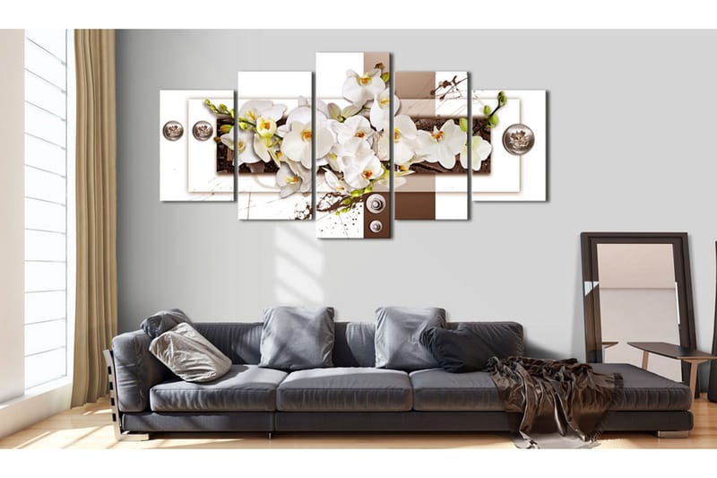 Tavla Flowery Installation 200x100 - Artgeist sp. z o. o. - Inredning - Tavlor & konst - Canvastavlor