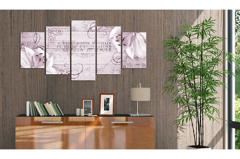 Tavla Flushed Lilies 200x100 - Artgeist sp. z o. o. - Inredning - Tavlor & konst - Canvastavlor