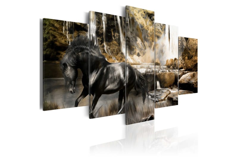 Tavla Foggy Weather Over Waterfall 100x50, Artgeist sp. z o. o.