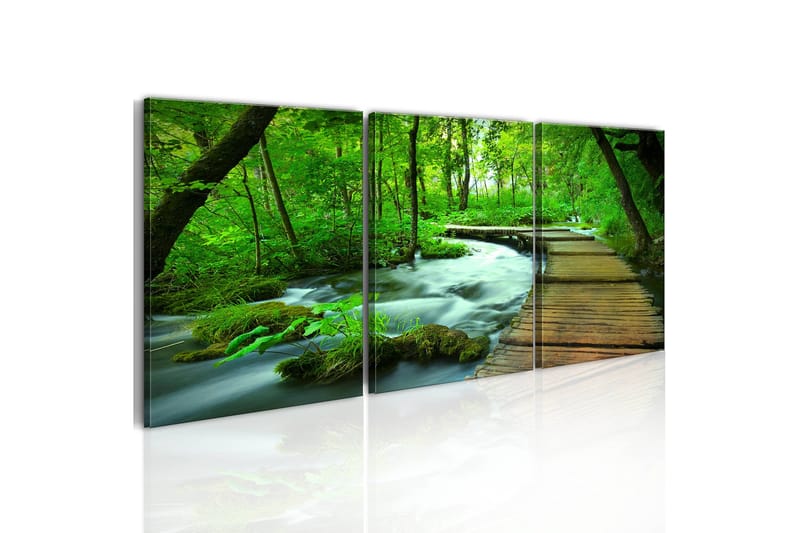 Tavla Forest Broadwalk Triptych 120x40, Artgeist sp. z o. o.