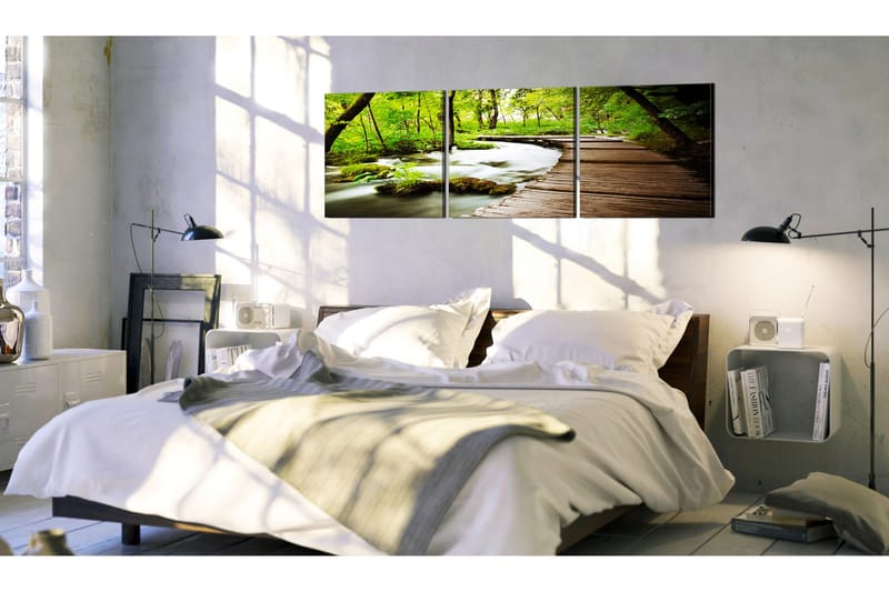 Tavla Forest Brook 90x30 - Artgeist sp. z o. o. - Inredning - Tavlor & konst - Canvastavlor