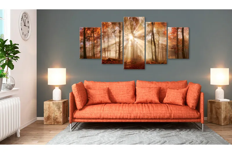Tavla Forest Fog 100x50 - Artgeist sp. z o. o. - Inredning - Tavlor & konst - Canvastavlor