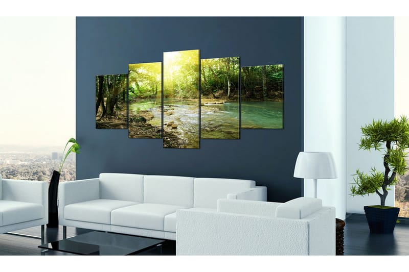 Tavla Forest River 200x100 - Artgeist sp. z o. o. - Inredning - Tavlor & konst - Canvastavlor