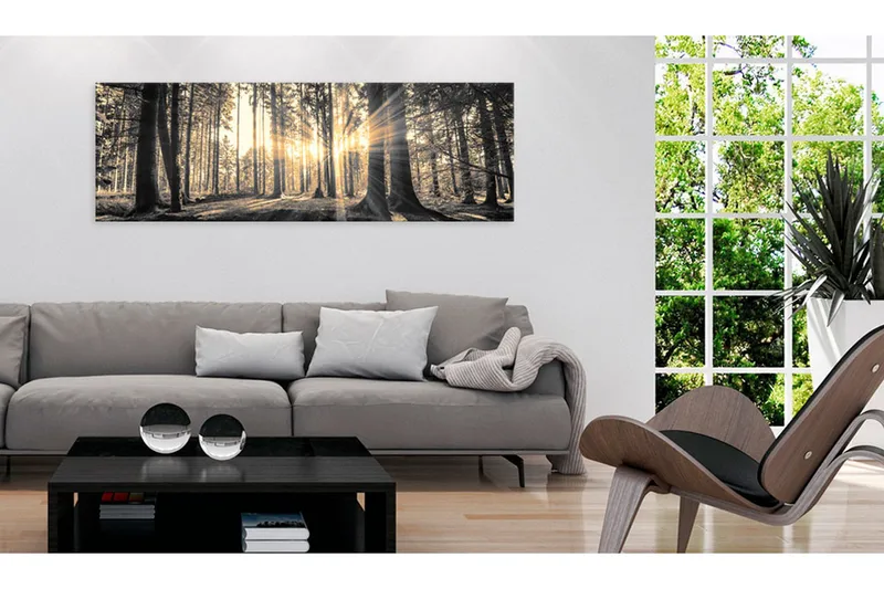 Tavla Forest Sun 135x45 - Artgeist sp. z o. o. - Inredning - Tavlor & konst - Canvastavlor