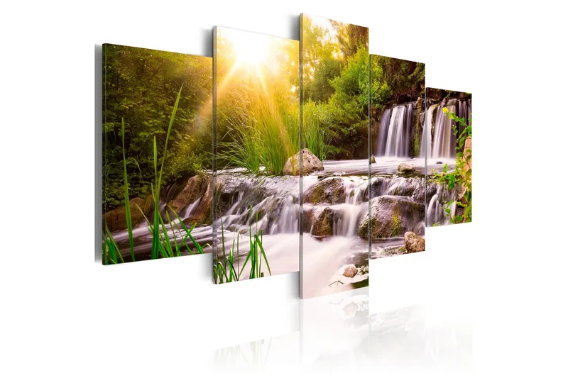 Tavla Forest Waterfall 100x50, Artgeist sp. z o. o.