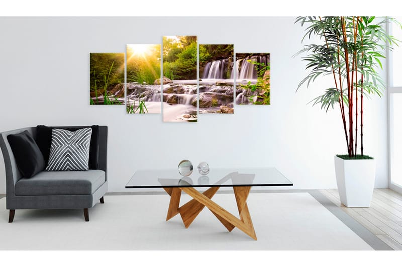 Tavla Forest Waterfall 100x50 - Artgeist sp. z o. o. - Inredning - Tavlor & konst - Canvastavlor