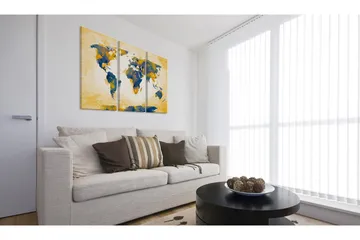 Tavla Four Corners Of The World Triptych 120x80 - Artgeist sp. z o. o. - Inredning - Tavlor & konst - Canvastavlor