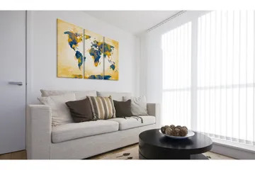 Tavla Four Corners Of The World Triptych 60x40 - Artgeist sp. z o. o. - Inredning - Tavlor & konst - Canvastavlor