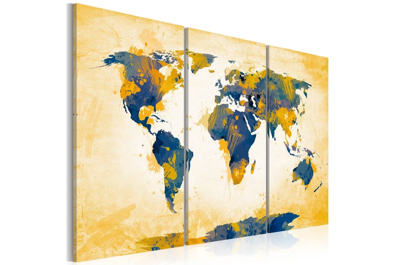Tavla Four Corners Of The World Triptych 60x40 - Artgeist sp. z o. o. - Inredning - Tavlor & konst - Canvastavlor
