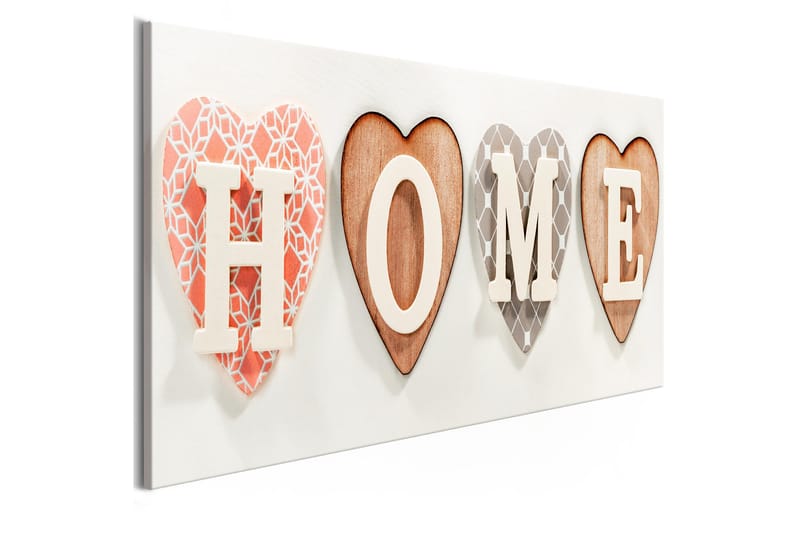 Tavla Four Hearts (1 Part) Narrow 120x40 - Artgeist sp. z o. o. - Inredning - Tavlor & konst - Canvastavlor