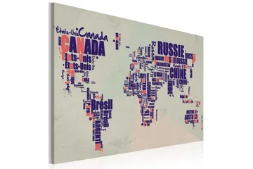 Tavla Franska Resor 90x60