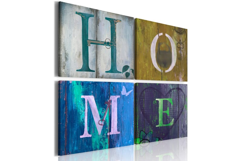 Tavla Göra själv hemma 60x60 - Artgeist sp. z o. o. - Inredning - Tavlor & konst - Canvastavlor