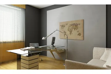 Tavla Gamla Världskarta 60x40 - Artgeist sp. z o. o. - Inredning - Tavlor & konst - Canvastavlor