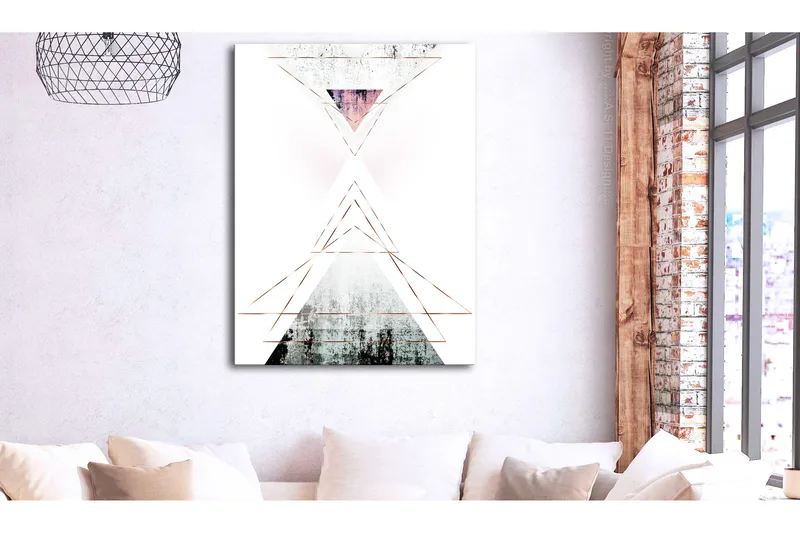 Tavla Geometric Abstraction (1 Part) Vertical 60x90, Artgeist sp. z o. o.