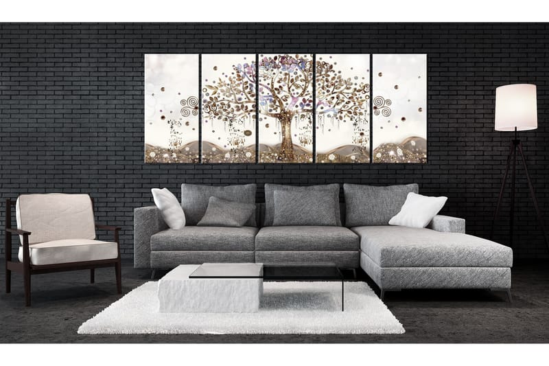 Tavla Geometric Tree 225x90 - Artgeist sp. z o. o. - Inredning - Tavlor & konst - Canvastavlor
