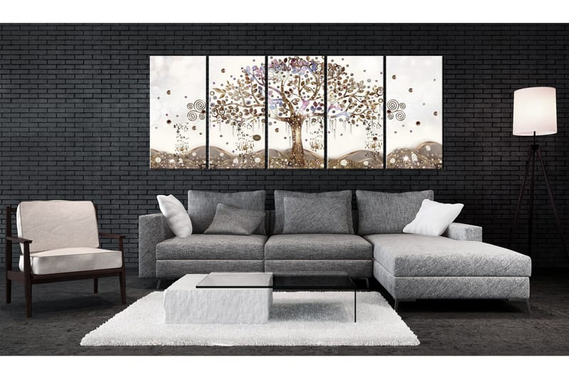 Tavla Geometric Tree 225x90 - Artgeist sp. z o. o. - Inredning - Tavlor & konst - Canvastavlor