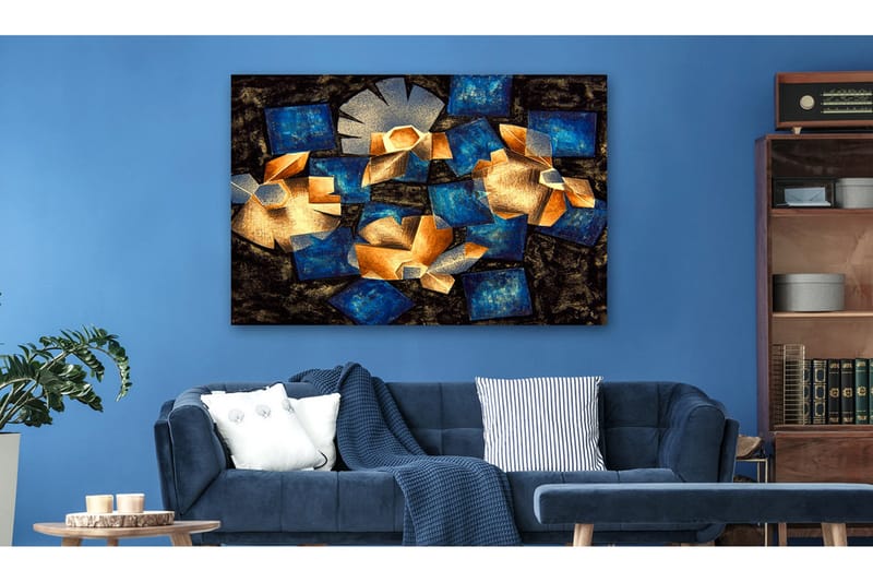 Tavla Geometrical Flowers 120x80 - Artgeist sp. z o. o. - Inredning - Tavlor & konst - Canvastavlor