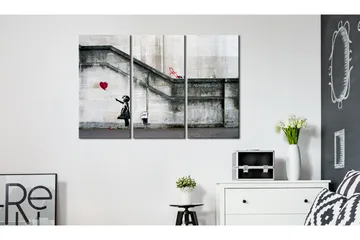 Tavla Girl With A Balloon By Banksy 120x80 - Artgeist sp. z o. o. - Inredning - Tavlor & konst - Canvastavlor