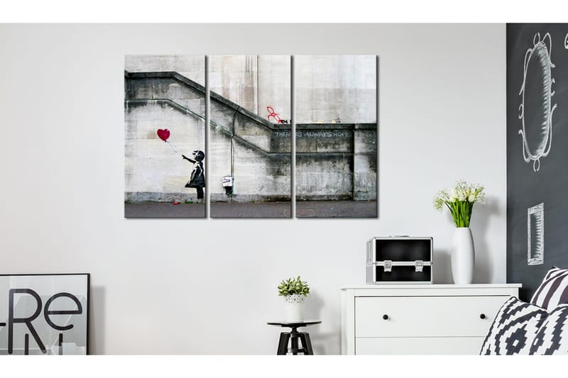 Tavla Girl With A Balloon By Banksy 120x80 - Artgeist sp. z o. o. - Inredning - Tavlor & konst - Canvastavlor