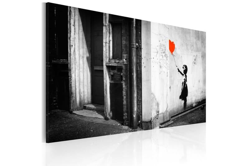 Tavla Girl With Balloon Banksy 60x40 - Artgeist sp. z o. o. - Inredning - Tavlor & konst - Canvastavlor