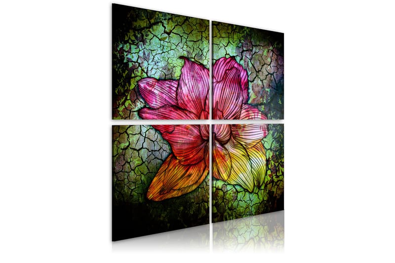 Tavla Glas Blomma 40x40 - Artgeist sp. z o. o. - Inredning - Tavlor & konst - Canvastavlor