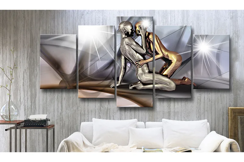 Tavla Gold Couple 100x50 - Artgeist sp. z o. o. - Inredning - Tavlor & konst - Canvastavlor