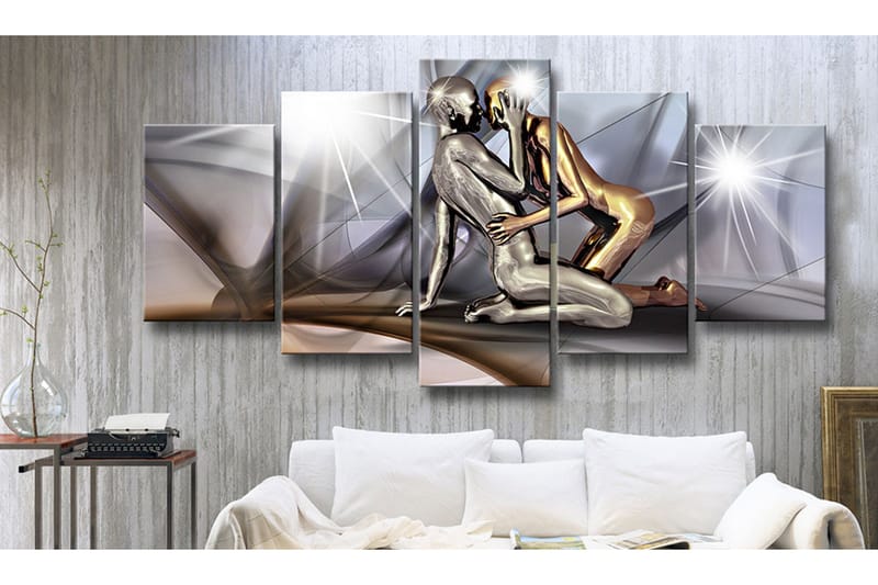 Tavla Gold couple 200x100 - Artgeist sp. z o. o. - Inredning - Tavlor & konst - Canvastavlor