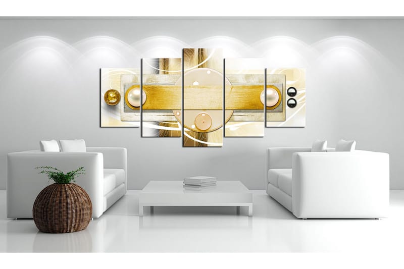 Tavla Gold Frigidity 100x50 - Artgeist sp. z o. o. - Inredning - Tavlor & konst - Canvastavlor