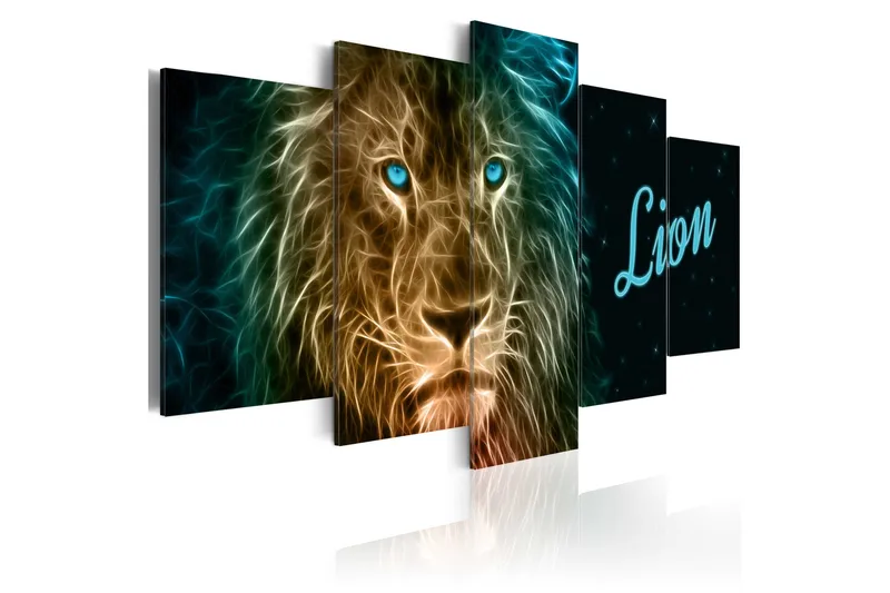 Tavla Gold Lion 200x100, Artgeist sp. z o. o.