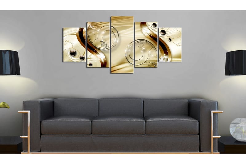 Tavla Gold Nymph 100x50 - Artgeist sp. z o. o. - Inredning - Tavlor & konst - Canvastavlor