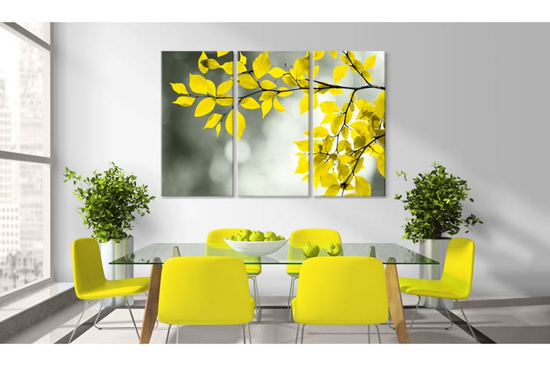 Tavla Gold Sprig 120x80 - Artgeist sp. z o. o. - Inredning - Tavlor & konst - Canvastavlor