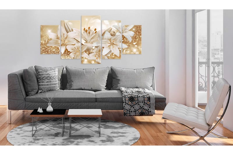 Tavla Golden Bouquet 200x100 - Artgeist sp. z o. o. - Inredning - Tavlor & konst - Canvastavlor